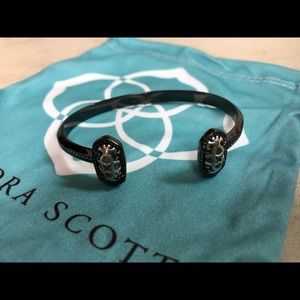 Kendra Scott Edie Gunmetal Cuff Bracelet